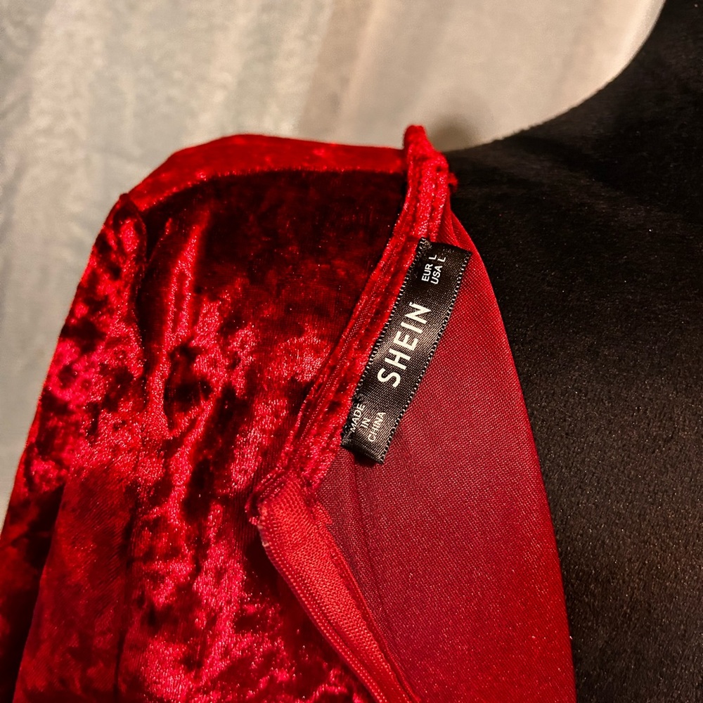 SHEIN velvet mini dress - Picture 6 of 7